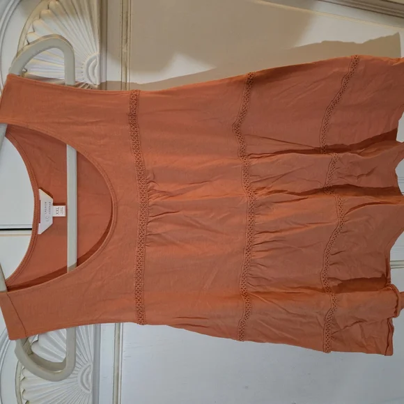 LC Lauren Conrad Orange Top XXL - Picture 2 of 3